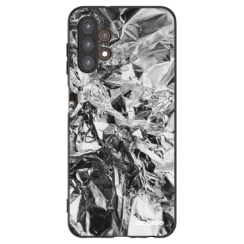 Picasee Samsung Galaxy A13 4G A135 Hülle - Schwarzes Silikon - Chrome