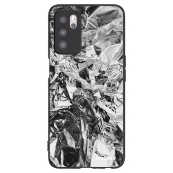 Picasee OPPO A16 Hülle - Schwarzes Silikon - Chrome