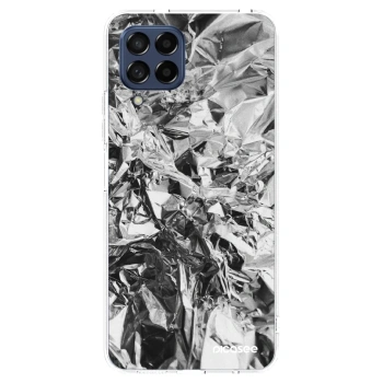 Picasee Samsung Galaxy M53 5G Hülle - Transparentes Silikon - Chrome