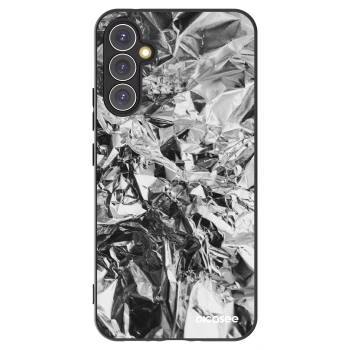 Picasee Samsung Galaxy A34 5G A346B Hülle - Schwarzes Silikon - Chrome