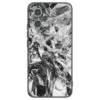Picasee Xiaomi Redmi Note 12 5G Hülle - Schwarzes Silikon - Chrome