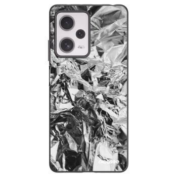 Picasee Xiaomi Redmi Note 12 Pro+ 5G Hülle - Schwarzes Silikon - Chrome