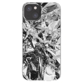 Picasee Apple iPhone 15 Plus Hülle - Transparentes Silikon - Chrome