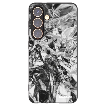Picasee Samsung Galaxy S24 S921B 5G Hülle - Schwarzes Silikon - Chrome