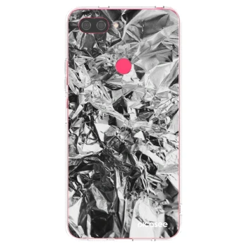 Picasee Xiaomi Mi 8 Lite Hülle - Transparentes Silikon - Chrome