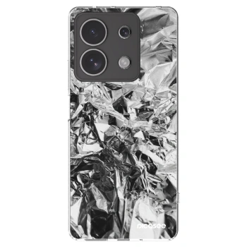 Picasee Xiaomi Redmi Note 13 4G Hülle - Transparentes Silikon - Chrome