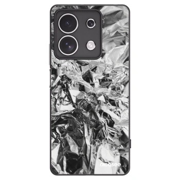 Picasee Xiaomi Redmi Note 13 4G Hülle - Schwarzes Silikon - Chrome