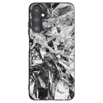 Picasee Samsung Galaxy A05s A057G Hülle - Schwarzes Silikon - Chrome