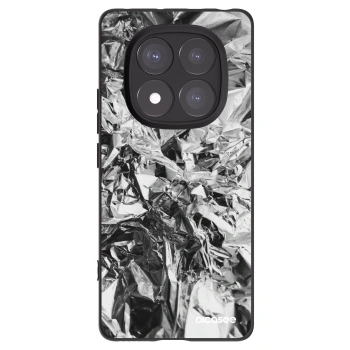 Picasee Xiaomi Redmi Note 14 Pro 5G Hülle - Schwarzes Silikon - Chrome