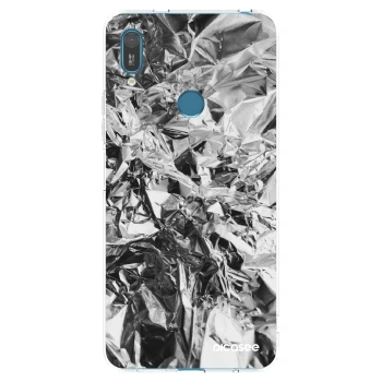 Picasee Huawei Y7 2019 Hülle - Transparentes Silikon - Chrome