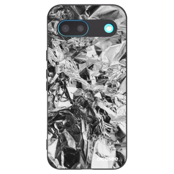 Picasee Google Pixel 8 Hülle - Schwarzes Silikon - Chrome