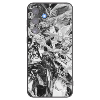 Picasee Samsung Galaxy S25 FE 5G Hülle - Schwarzes Silikon - Chrome