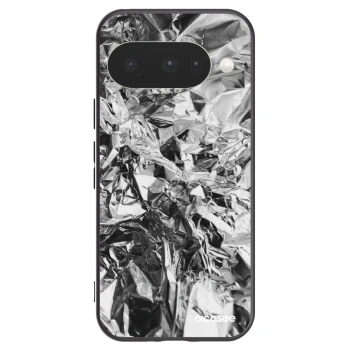 Picasee Google Pixel 10 Hülle - Schwarzes Silikon - Chrome