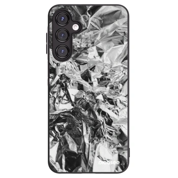 Picasee Samsung Galaxy A16 4G Hülle - Schwarzes Silikon - Chrome