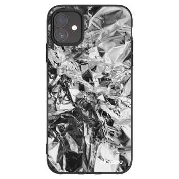 Picasee Apple iPhone 11 Hülle - Schwarzes Silikon - Chrome