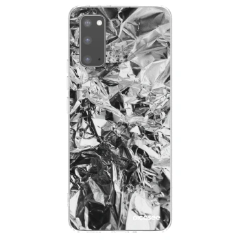 Picasee Samsung Galaxy S20 G980F Hülle - Transparentes Silikon - Chrome