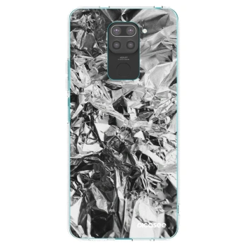 Picasee Xiaomi Redmi Note 9 Hülle - Schwarzes Silikon - Chrome