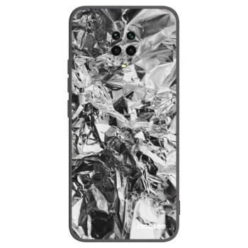 Picasee Xiaomi Redmi Note 9S Hülle - Schwarzes Silikon - Chrome