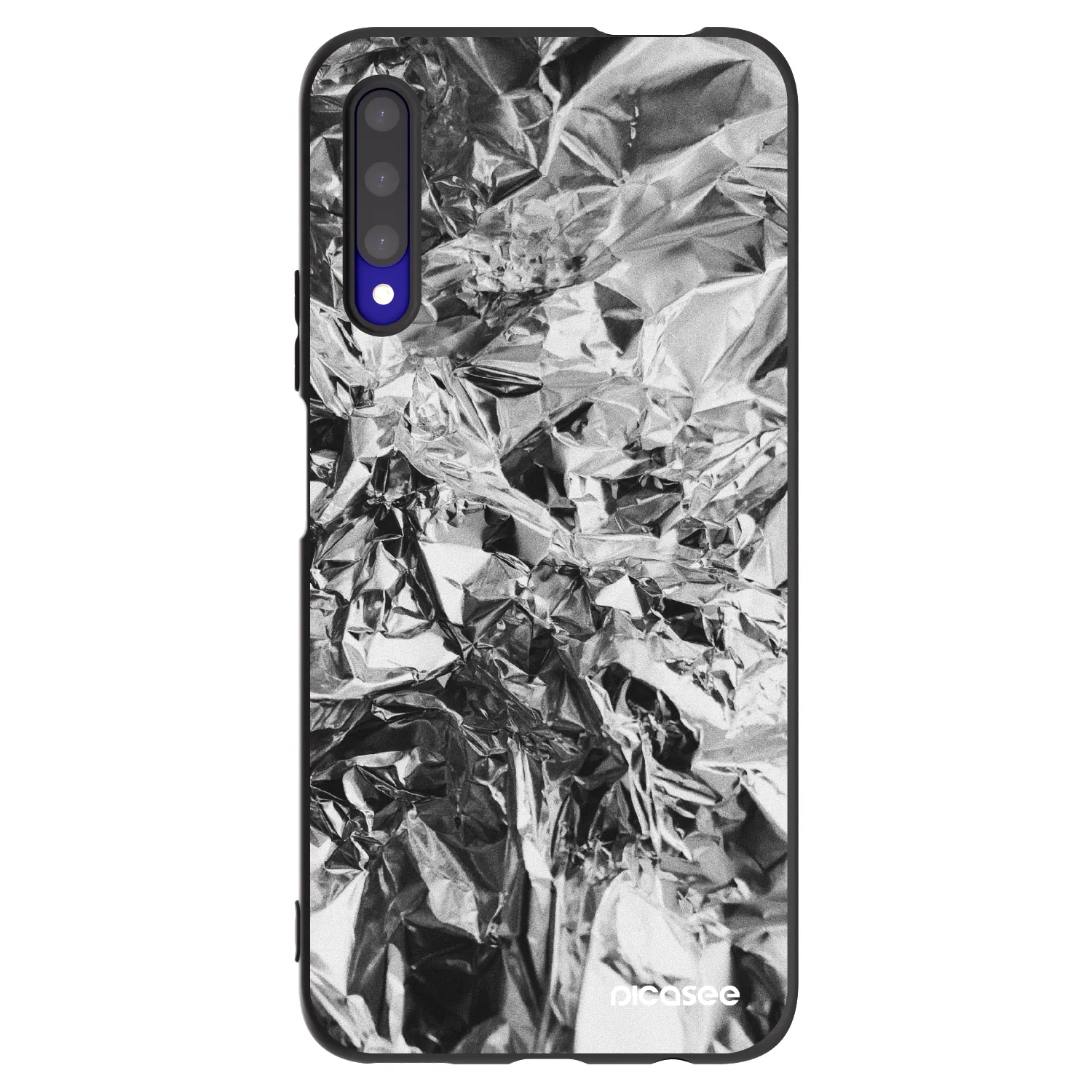 Picasee Honor 9X Pro Hülle - Schwarzes Silikon - Chrome