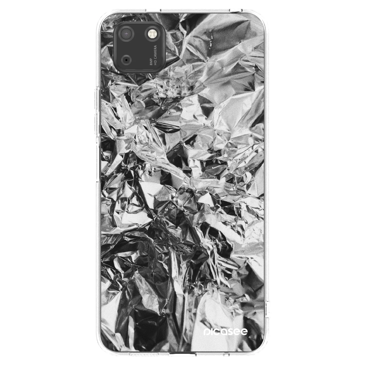 Picasee Huawei Y5P Hülle - Transparentes Silikon - Chrome