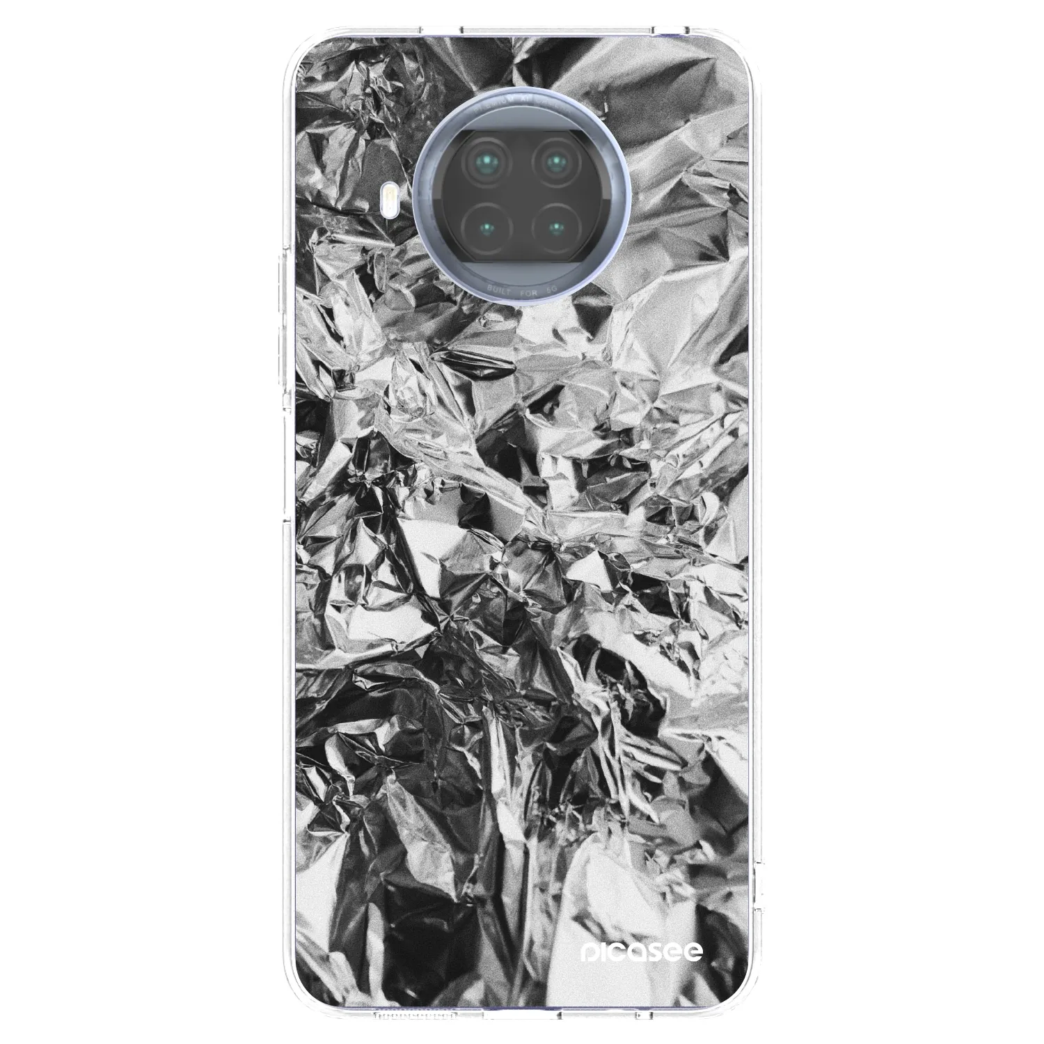 Picasee Xiaomi Mi 10T Lite Hülle - Transparentes Silikon - Chrome