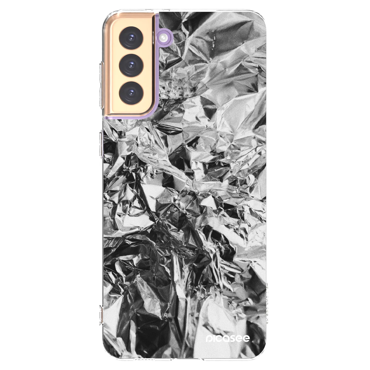 Picasee Samsung Galaxy S21+ 5G G996F Hülle - Transparentes Silikon - Chrome
