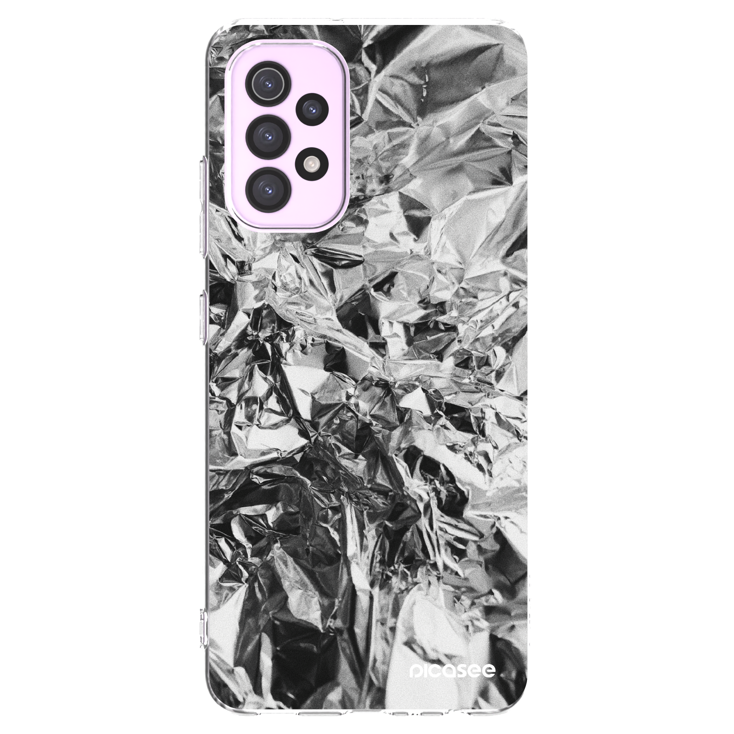 Picasee Samsung Galaxy A32 5G A326B Hülle - Transparentes Silikon - Chrome