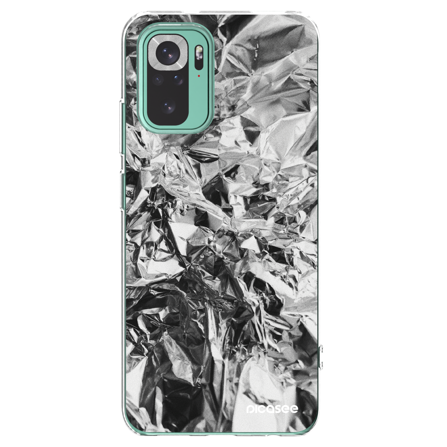 Picasee Xiaomi Redmi Note 10 Pro Hülle - Transparentes Silikon - Chrome