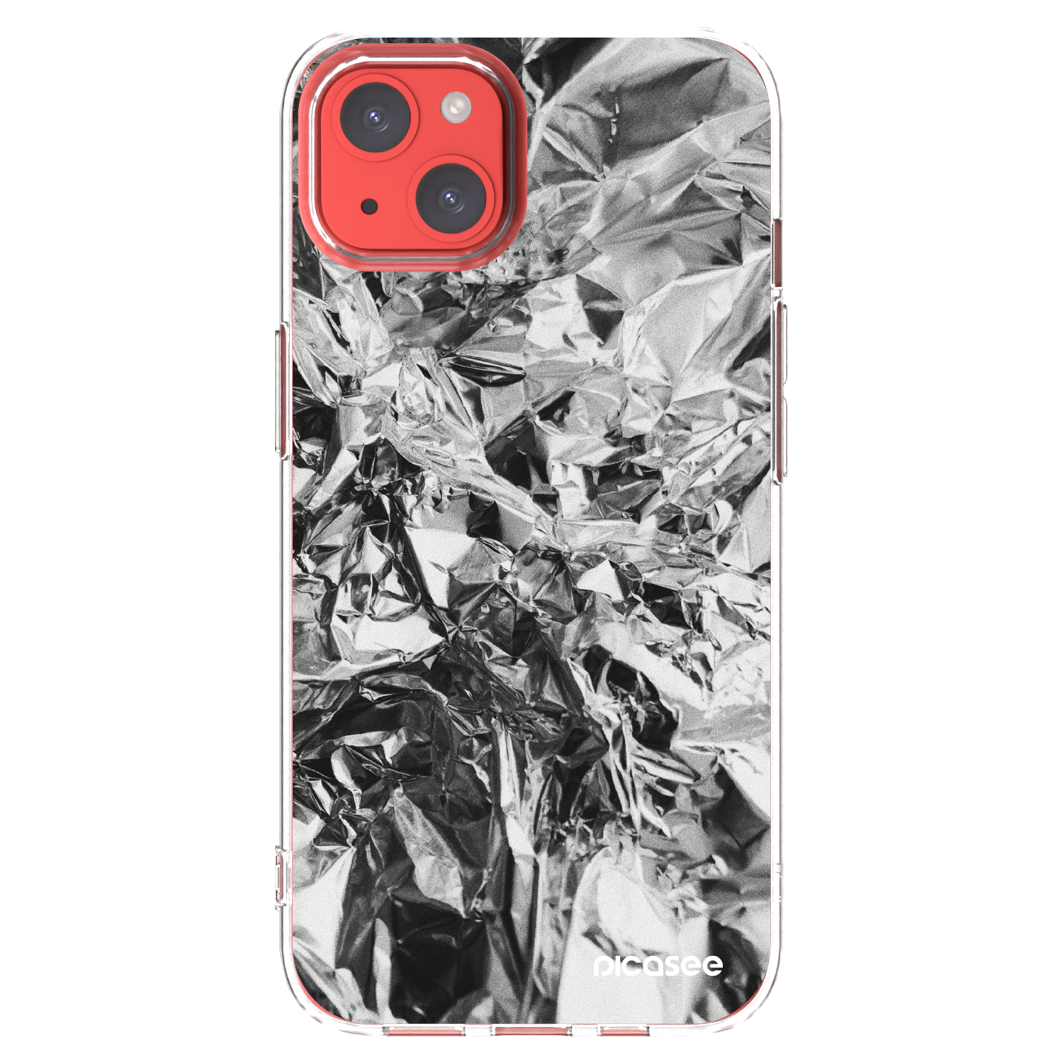 Picasee Apple iPhone 13 Hülle - Transparentes Silikon - Chrome