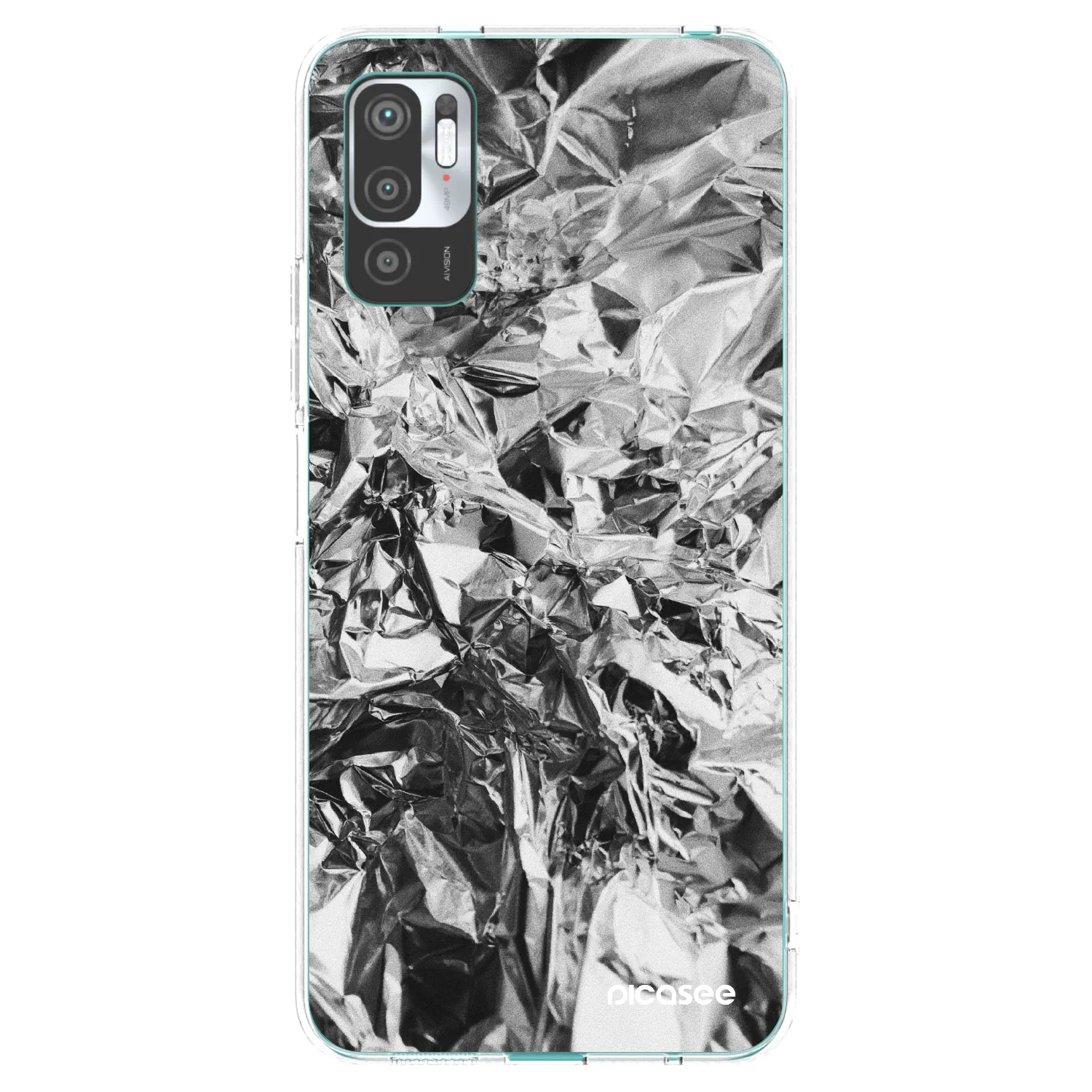 Picasee Xiaomi Redmi Note 10 5G Hülle - Transparentes Silikon - Chrome