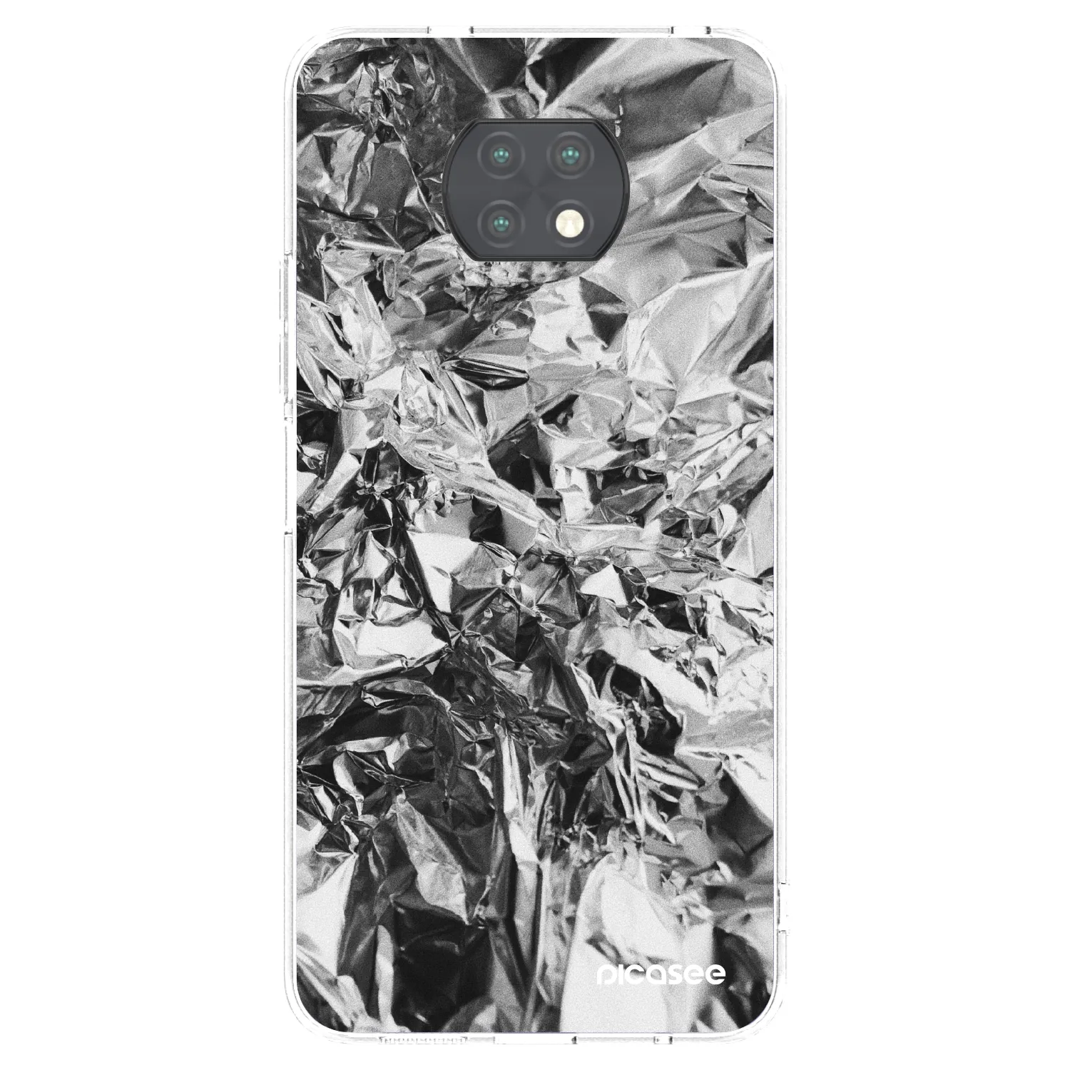 Picasee Xiaomi Redmi Note 9T Hülle - Transparentes Silikon - Chrome