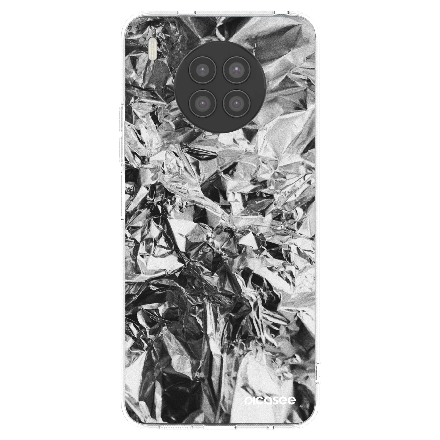 Picasee Huawei Nova 8i Hülle - Transparentes Silikon - Chrome