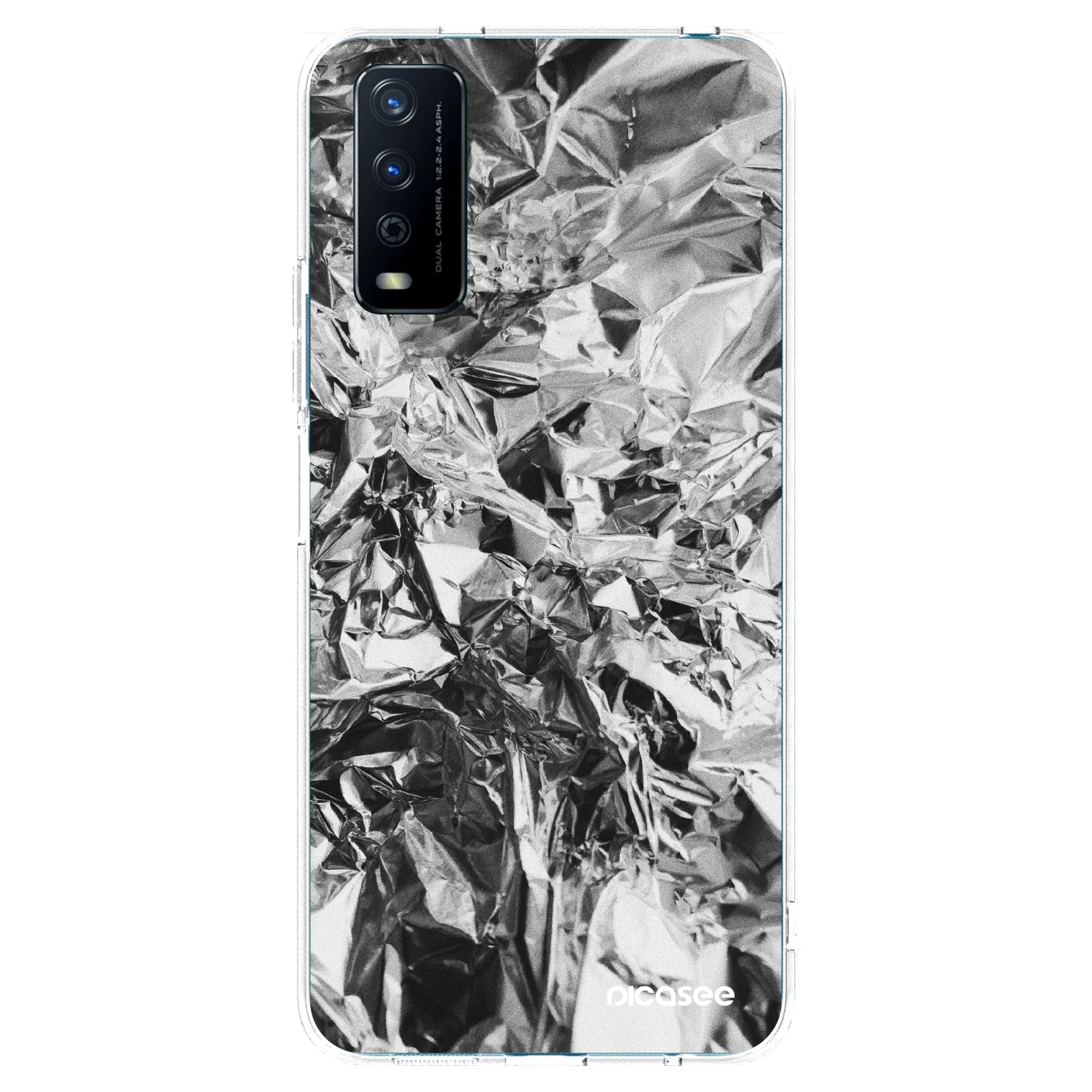 Picasee Vivo Y11s Hülle - Transparentes Silikon - Chrome