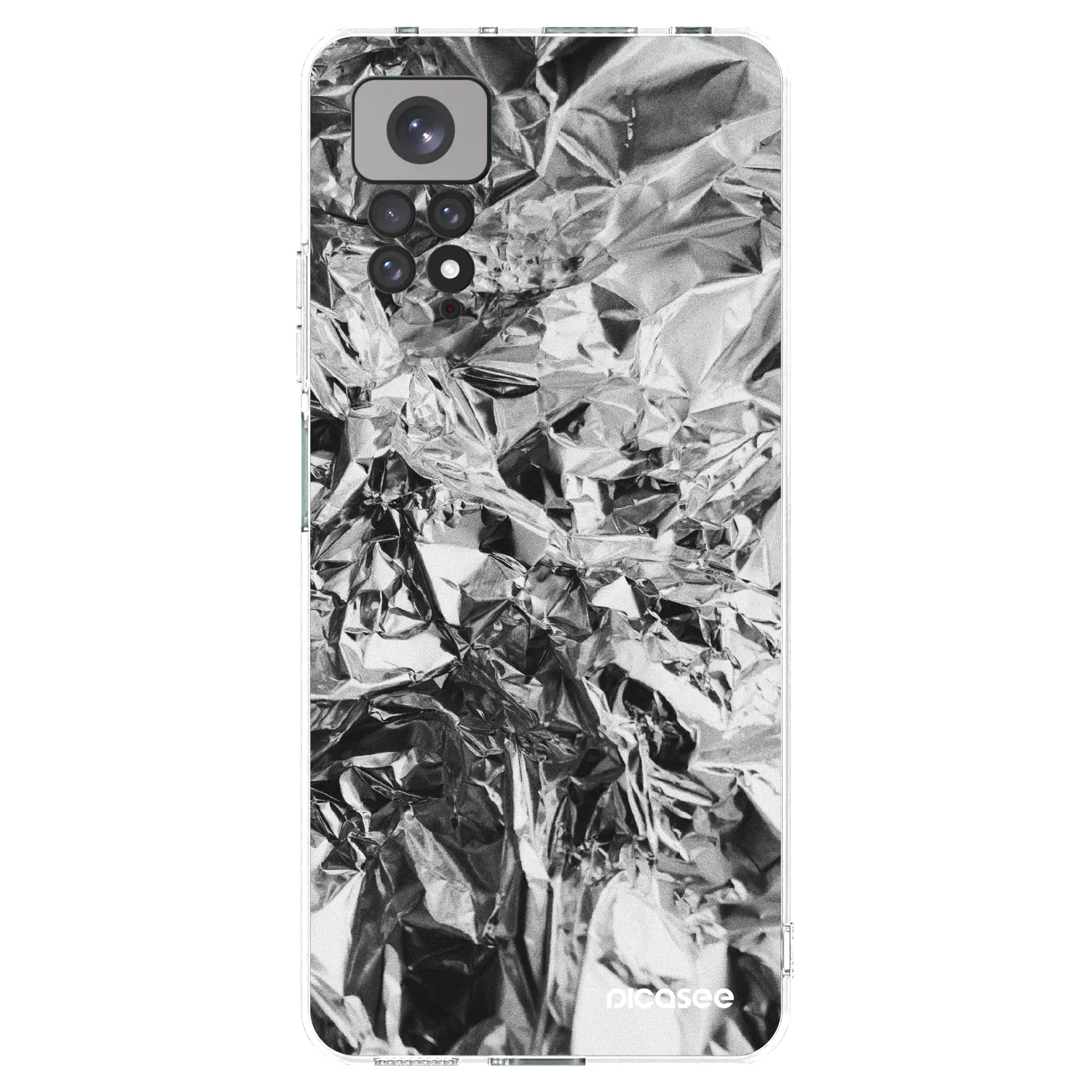 Picasee Xiaomi Redmi Note 11S 4G Hülle - Transparentes Silikon - Chrome