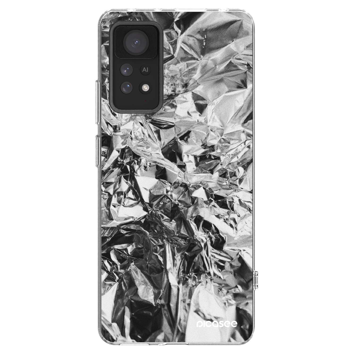 Picasee Xiaomi Redmi Note 11 Pro Hülle - Transparentes Silikon - Chrome