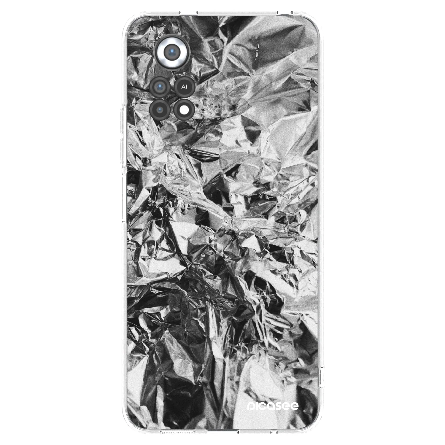 Picasee Xiaomi Poco X4 Pro 5G Hülle - Transparentes Silikon - Chrome