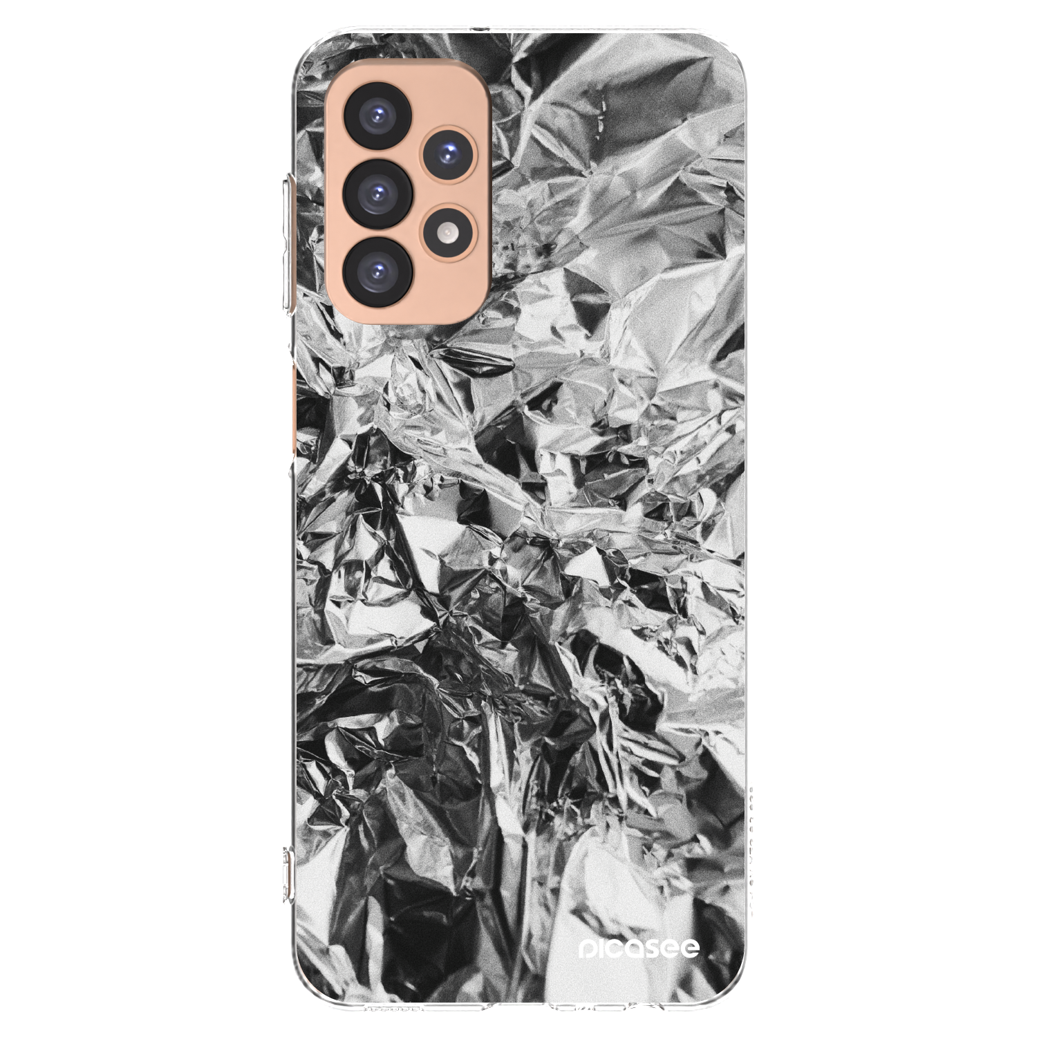 Picasee Samsung Galaxy A23 A236B 5G Hülle - Transparentes Silikon - Chrome