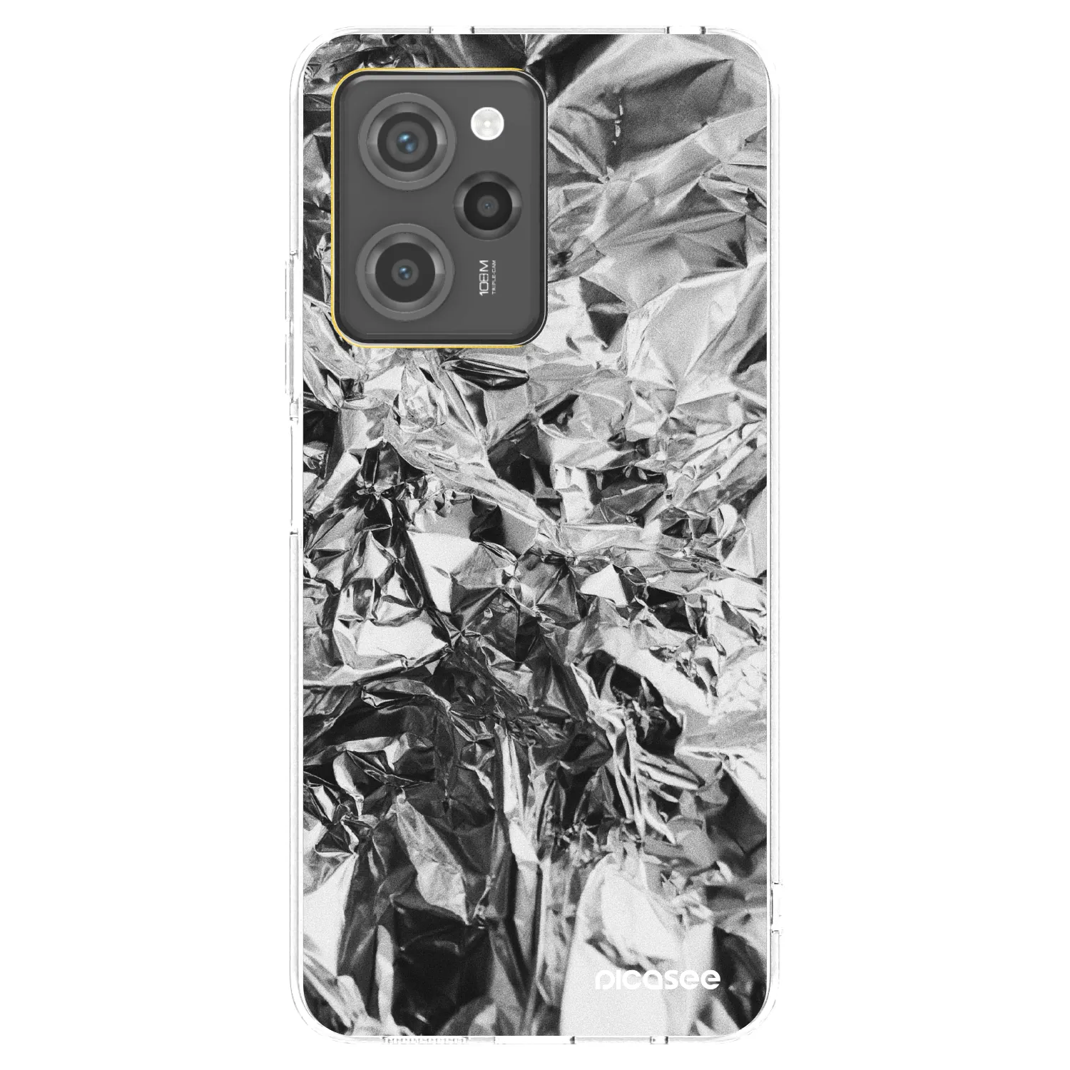 Picasee Xiaomi Poco X5 Pro Hülle - Transparentes Silikon - Chrome