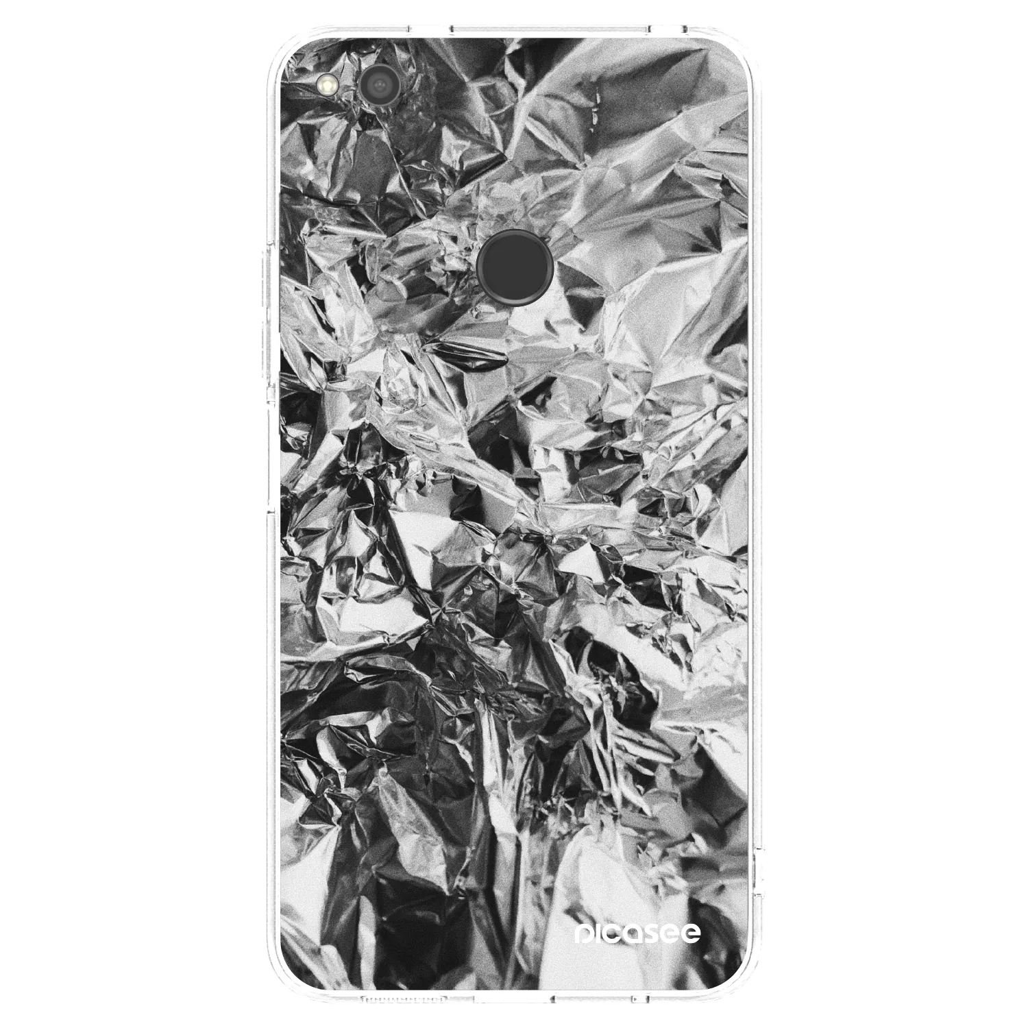 Picasee Huawei P9 Lite 2017 Hülle - Transparentes Silikon - Chrome