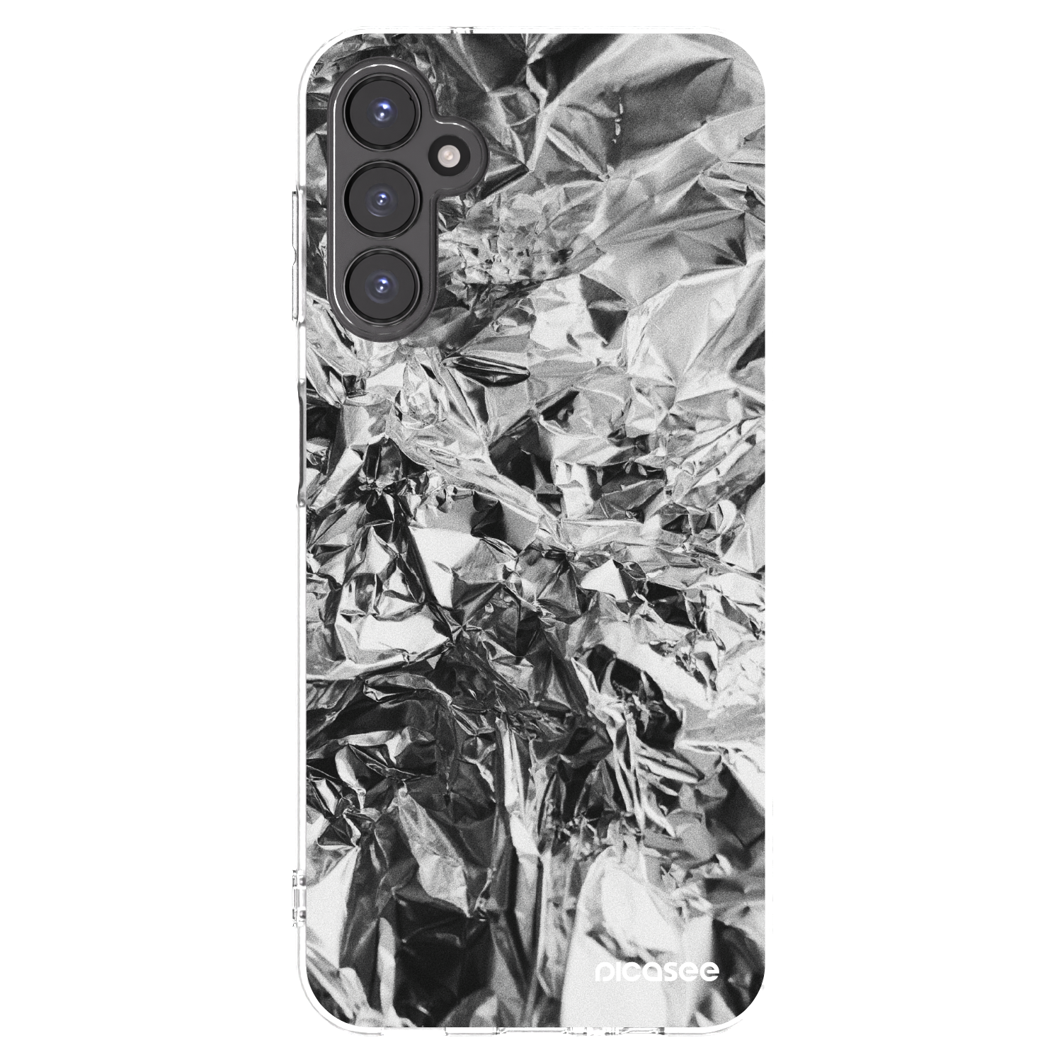 Picasee Samsung Galaxy A14 5G A146P Hülle - Transparentes Silikon - Chrome