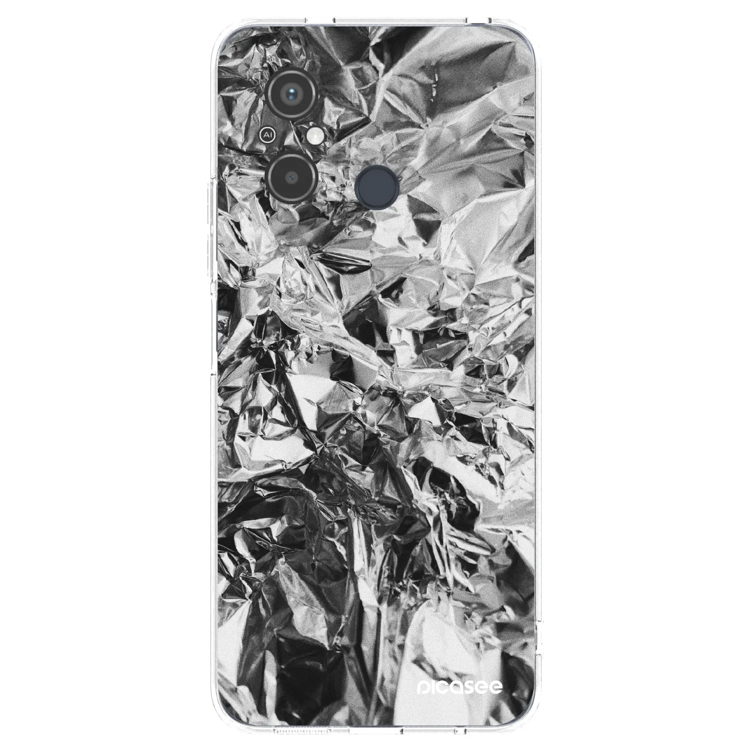 Picasee Xiaomi Redmi 12C Hülle - Transparentes Silikon - Chrome
