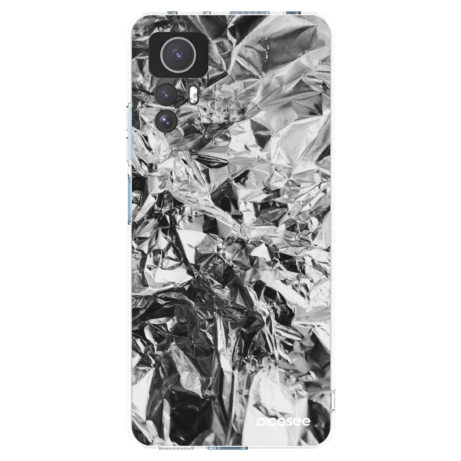 Picasee Xiaomi Redmi Note 12S Hülle - Transparentes Silikon - Chrome