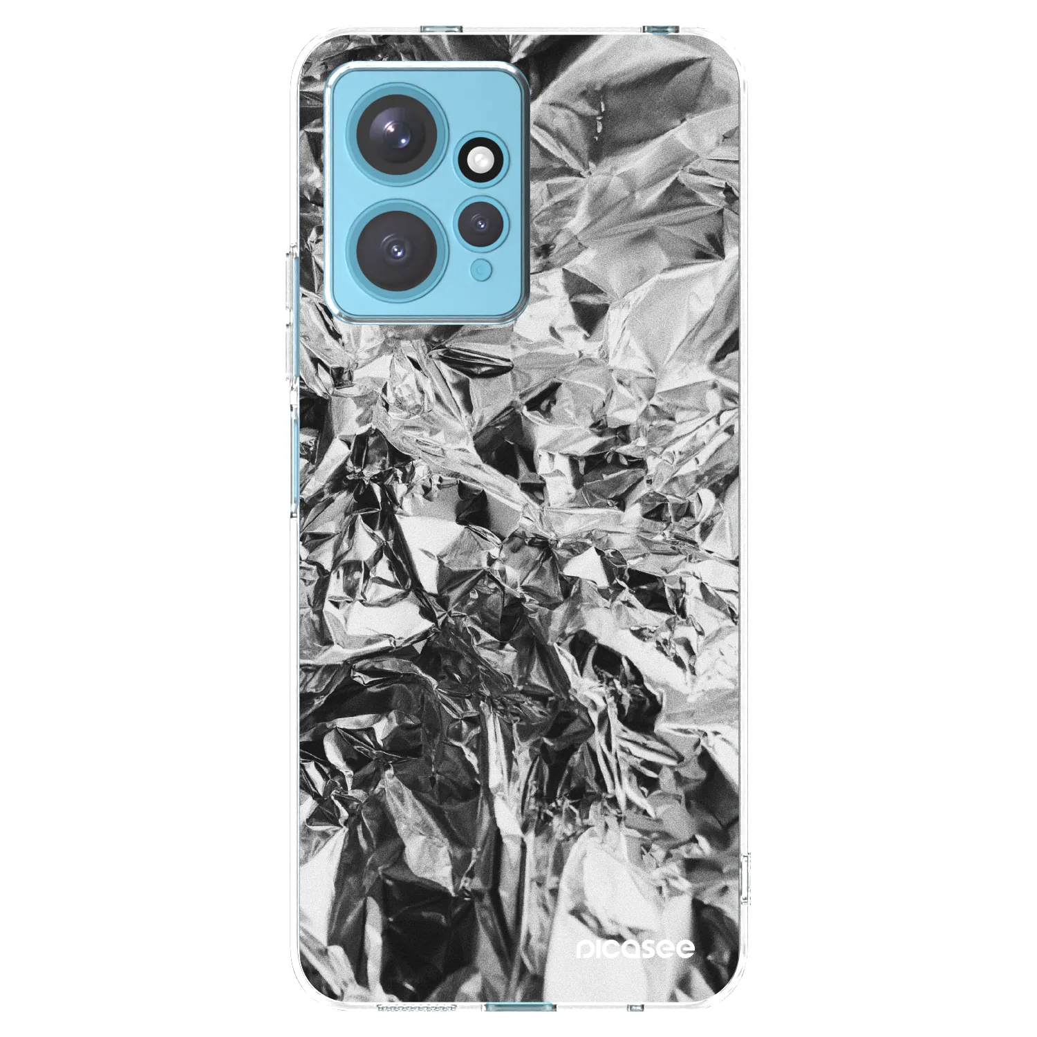 Picasee Xiaomi Redmi Note 12 4G Hülle - Transparentes Silikon - Chrome