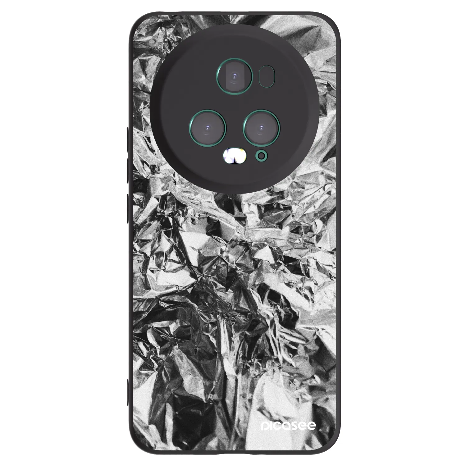 Picasee Honor Magic5 Pro Hülle - Schwarzes Silikon - Chrome