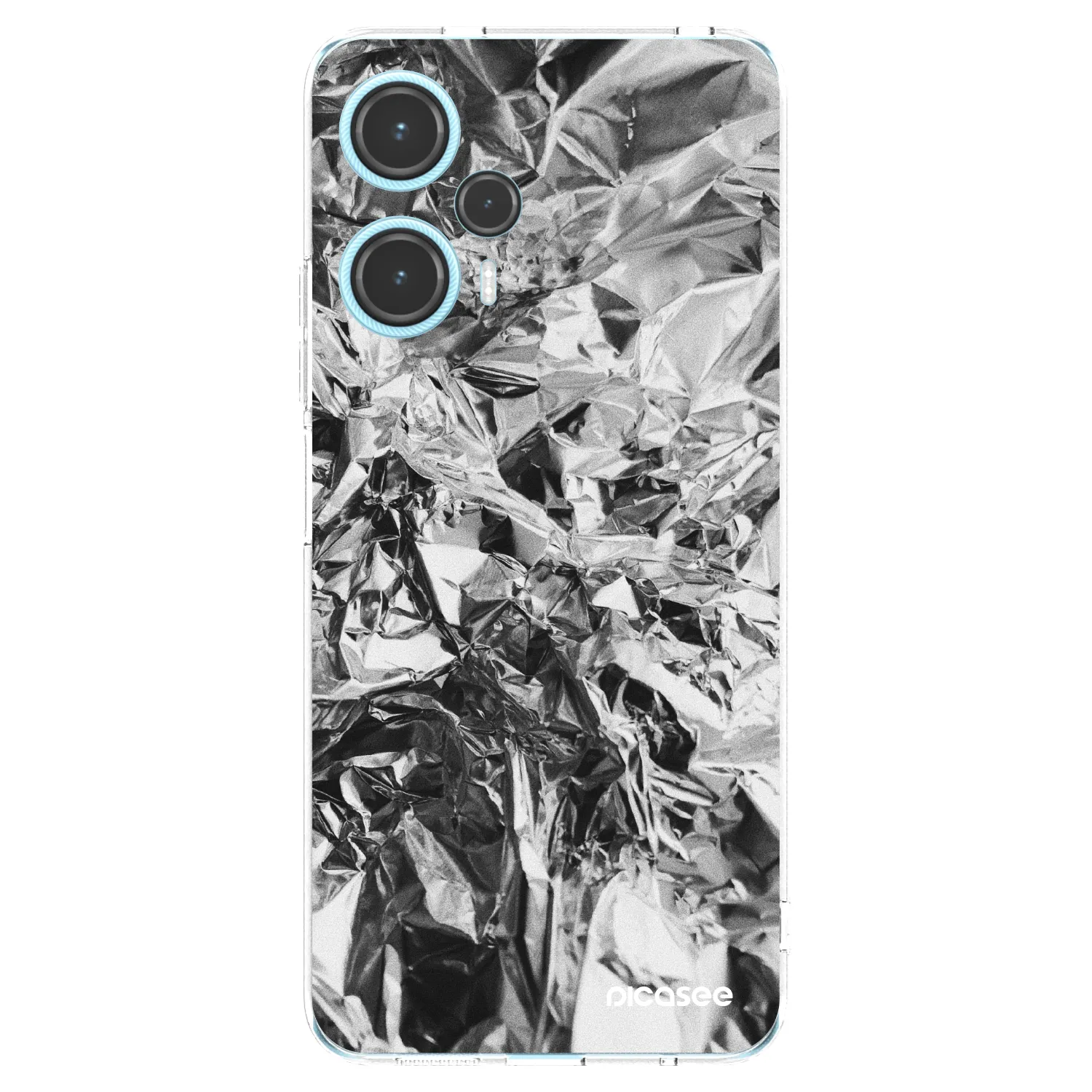 Picasee Xiaomi Poco F5 Hülle - Transparentes Silikon - Chrome