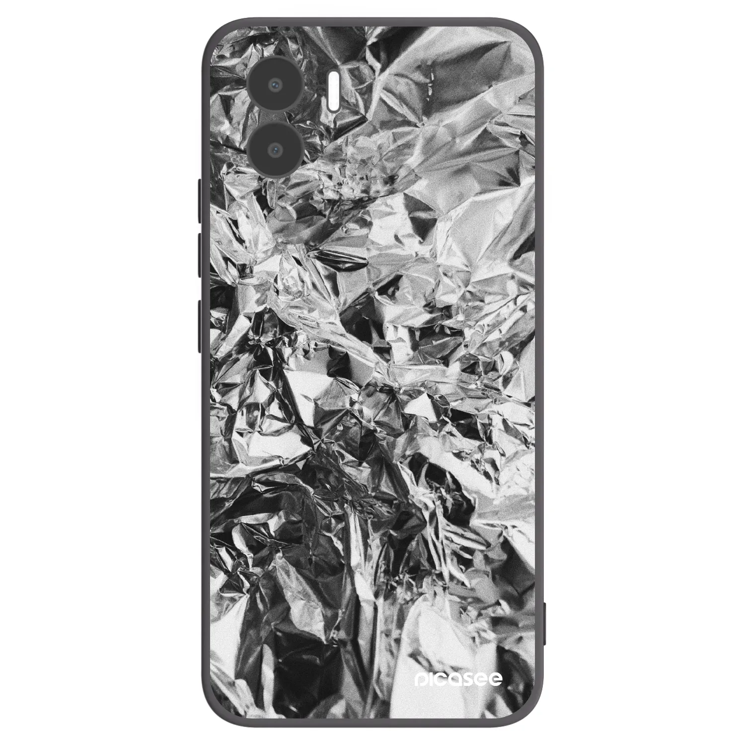 Picasee Xiaomi Redmi A2 Hülle - Schwarzes Silikon - Chrome