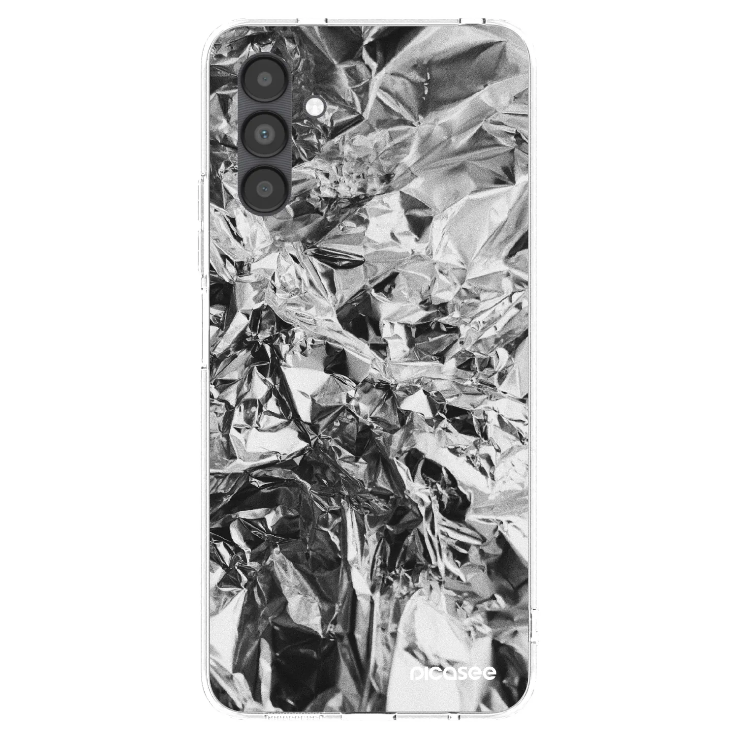 Picasee Samsung Galaxy A04s A047F Hülle - Transparentes Silikon - Chrome