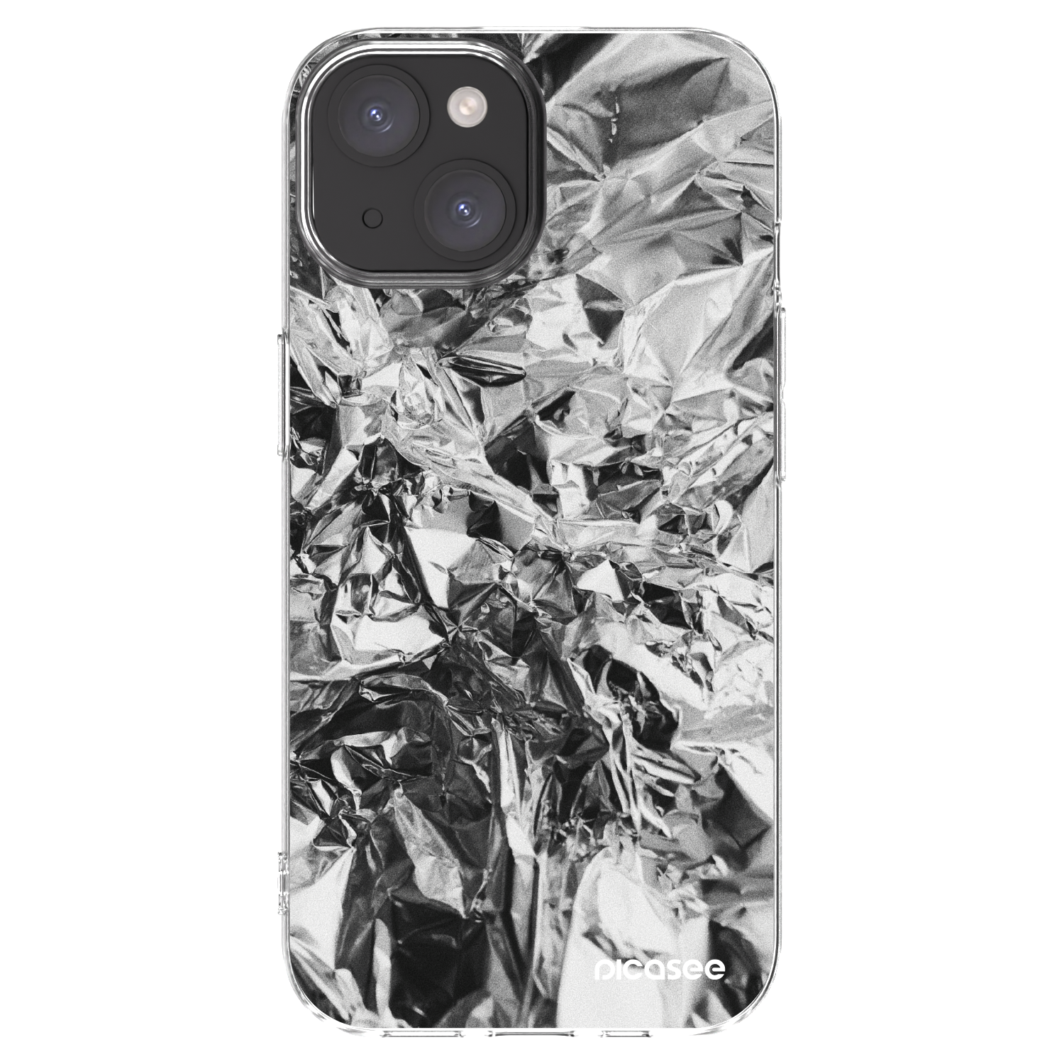 Picasee Apple iPhone 15 Hülle - Transparentes Silikon - Chrome