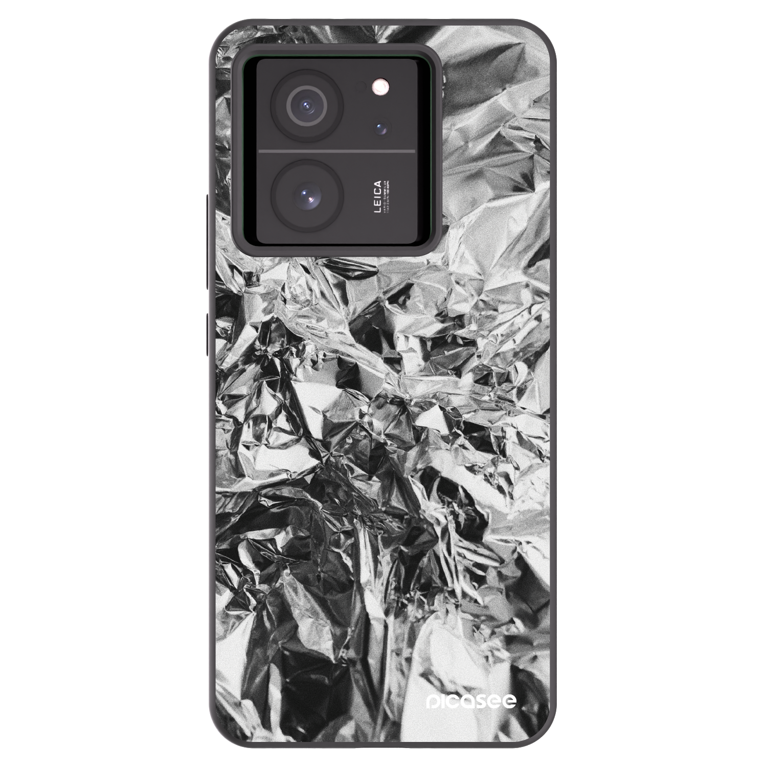 Picasee Xiaomi 13T Hülle - Schwarzes Silikon - Chrome
