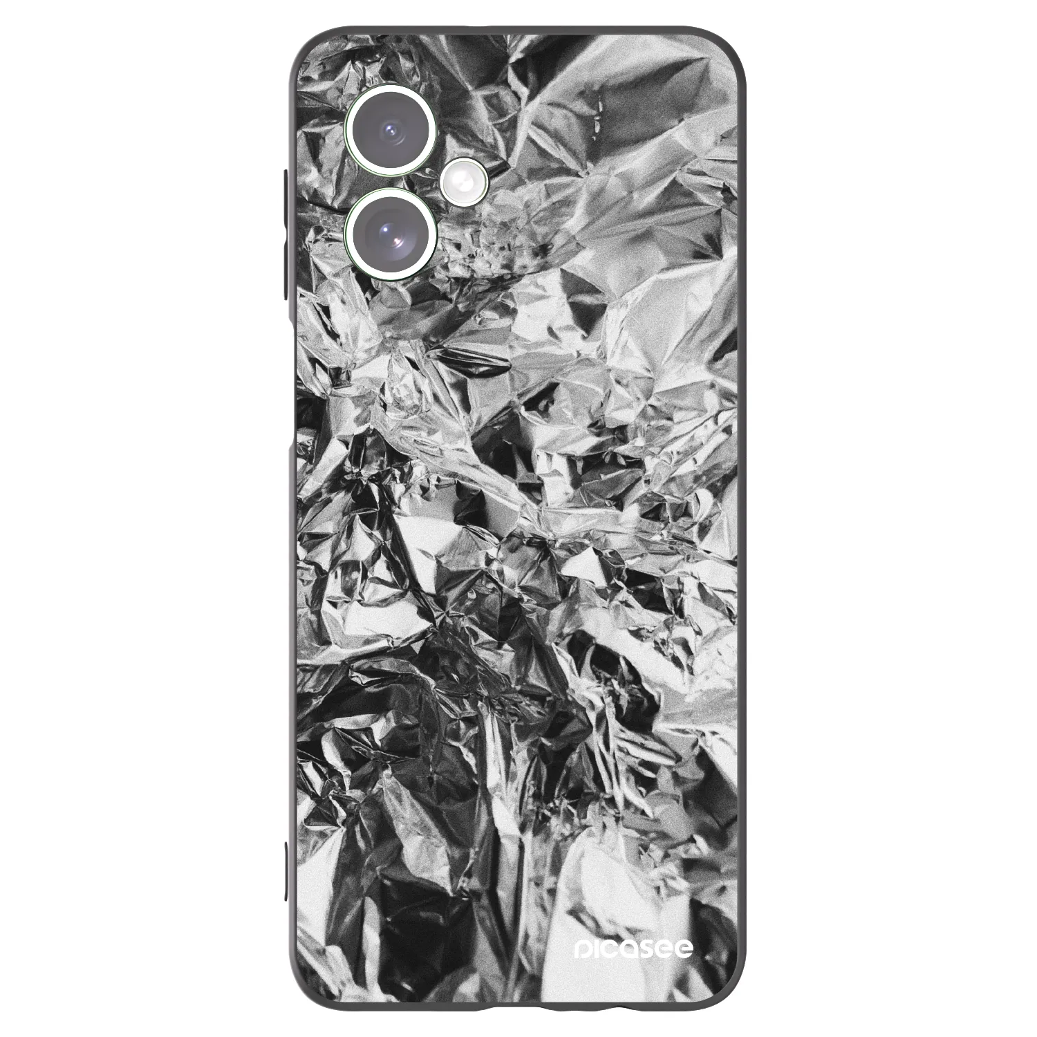 Picasee Motorola Moto G54 5G Hülle - Schwarzes Silikon - Chrome